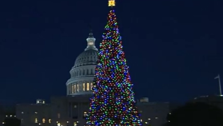 Sarbatoare la Washington. Pomul de Craciun de la Capitoliu a fost inaugurat oficial Imagine