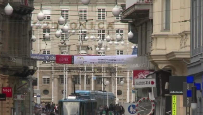 Sarbatoare la Zagreb. Croatii se pregatesc pentru aderarea la UE Imagine