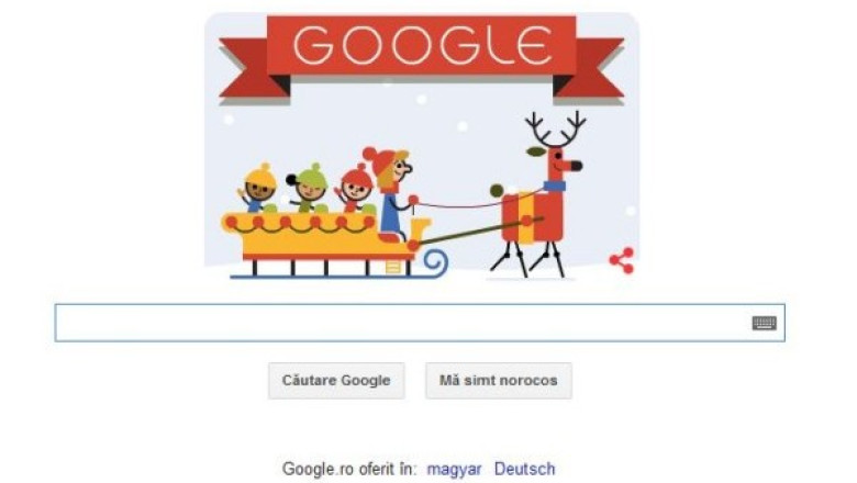 SARBATORI FERICITE. Google le ureaza romanilor SARBATORI FERICITE Imagine