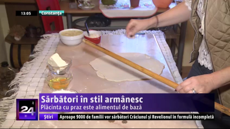 Sarbatori in stil armanesc. Placinta cu praz este alimentul de baza Imagine