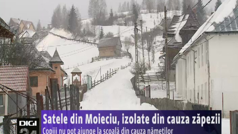 Satele din Moieciu, izolate din cauza zapezii Imagine