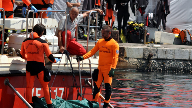 Scafandrii au recuperat trupul fiicei lui Mike Lynch, Hannah, ultima disparuta in naufragiul „Bayesian” in largul coastei Siciliei Imagine