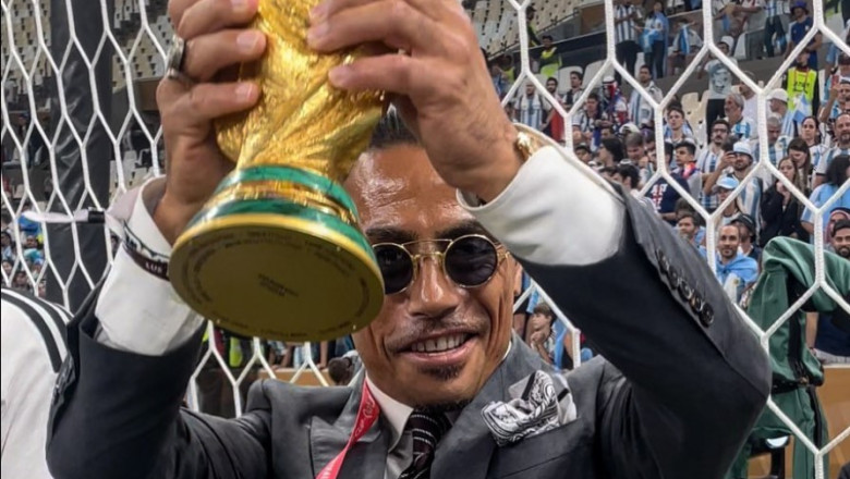 Scandal dupa finala Cupei Mondiale. FIFA a deschis o ancheta dupa ce Salt Bae s-a pozat cu trofeul Argentinei Imagine