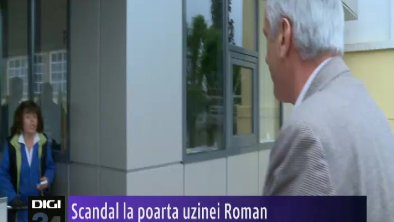 Scandal la poarta uzinei Roman  Imagine