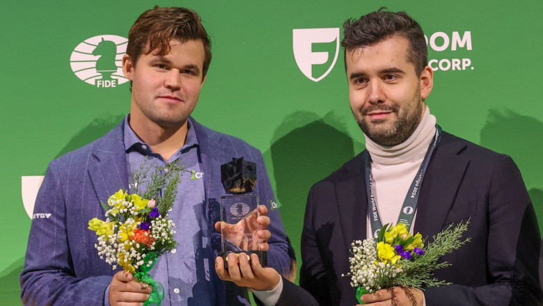 Scandal urias dupa ce Magnus Carlsen si Ian Nepomniachtchi au decis sa imparta titlul mondial la sah blitz Imagine