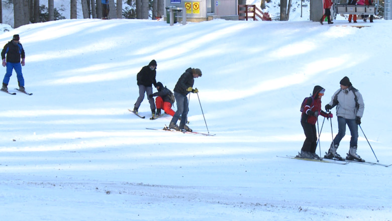 Schi la superlativ pe partia de peste 1.400 de metri de la Slanic Moldova  Imagine