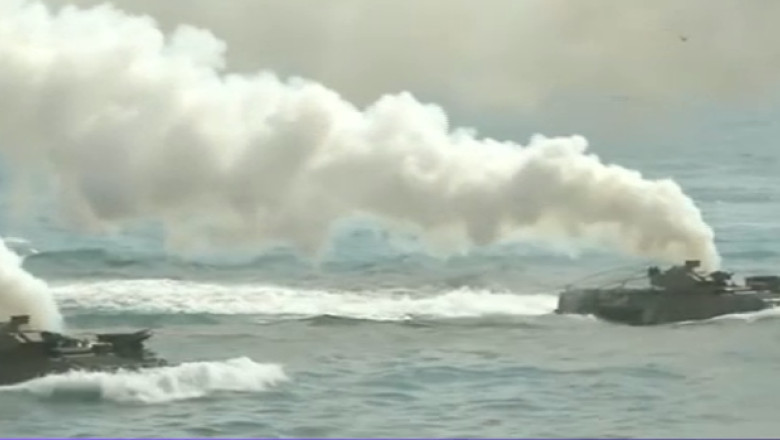 Schimb de focuri la granita dintre Coreea de Sud si Coreea de Nord Imagine