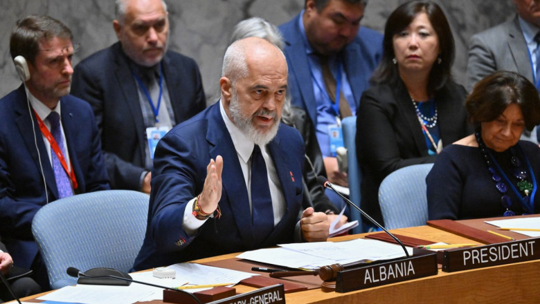 Schimb taios de replici intre ambasadorul rus si premierul Albaniei la sesiunea Consiliului de Securitate al ONU Imagine