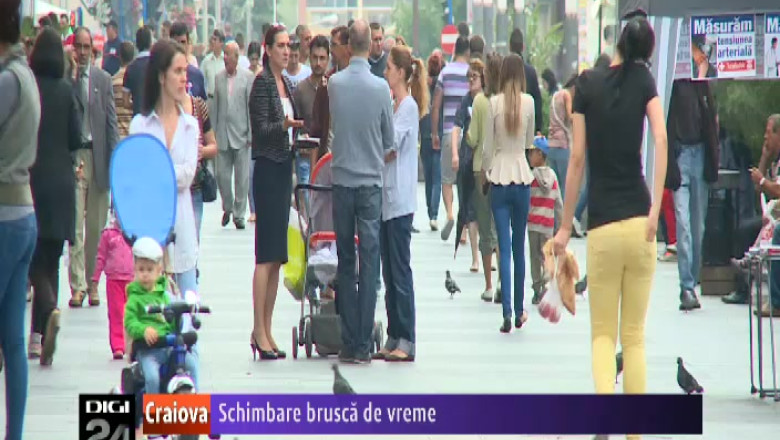 Schimbare brusca de vreme. Oltenii au scos haine mai groase de la naftalina Imagine