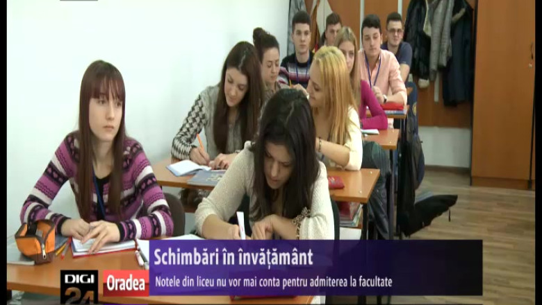 Schimbari in invatamant. Notele din liceu nu vor mai conta pentru admiterea la facultate Imagine