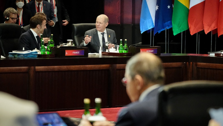 Scholz spune cum a fost discutia cu Lavrov la G20: A stat langa mine si a spus cateva propozitii Imagine