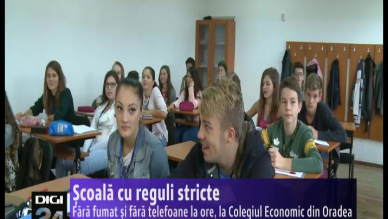 Scoala cu reguli stricte. Fara fumat si fara telefoane la ore, la Colegiul Economic din Oradea Imagine