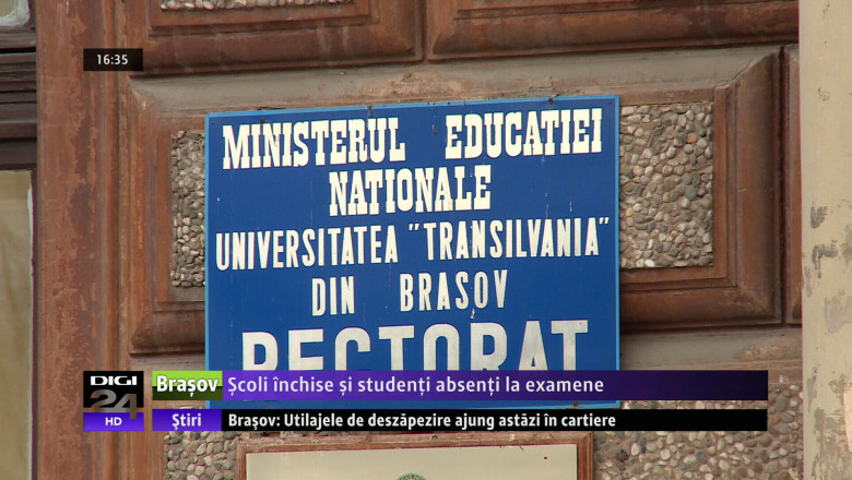 Scoli inchise si studenti absenti la examene Imagine