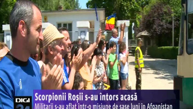 Scorpionii Rosii s-au intors acasa dintr-o misiune de sase luni in Afganistan Imagine