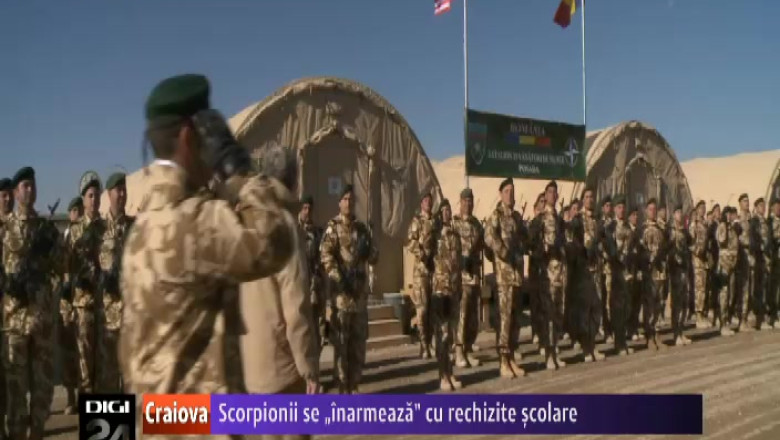 Scorpionii se "inarmeaza" cu rechizite scolare pe care le vor dona copiilor din Afghanistan Imagine