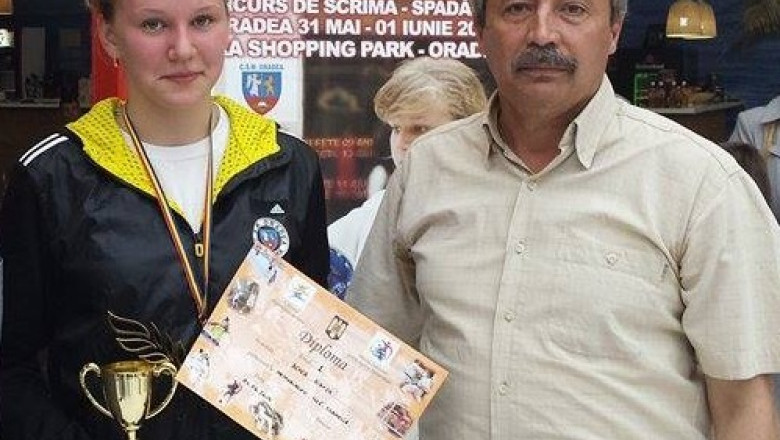 SCRIMA. Oradeanca Bianca Benea, vicecampioana nationala la spada Imagine