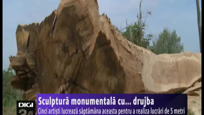 Sculptura monumentala cu... drujba Imagine