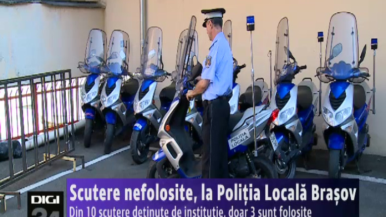 Scutere nefolosite, la Politia Locala Brasov Imagine