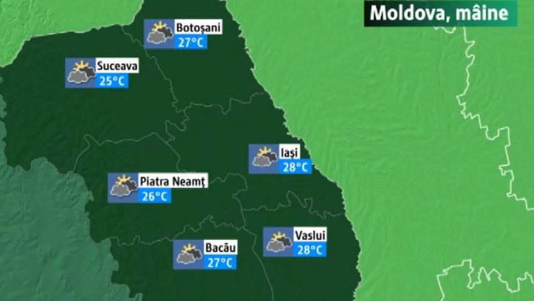 Se incalzeste vremea in Moldova: pana la 28 de grade Celsius in timpul zilei Imagine