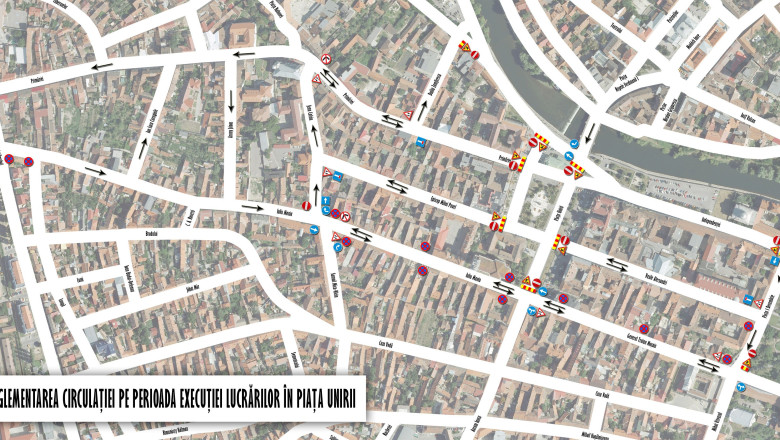 Se inchide centrul Oradei. Lucrarile la Piata Unirii aduc modificari majore in trafic Imagine