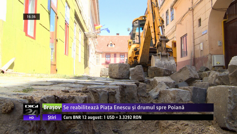 Se reabiliteaza Piata Enescu si drumul spre Poiana Brasov Imagine