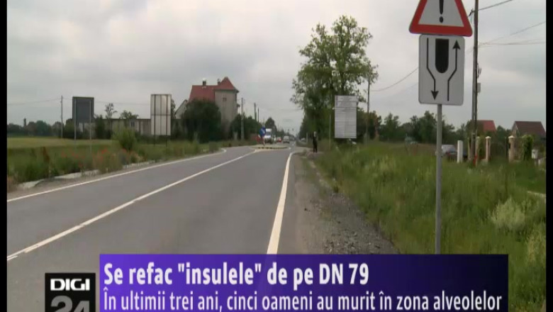 Se refac "insulele" de pe DN 79 Oradea - Avram Iancu Imagine