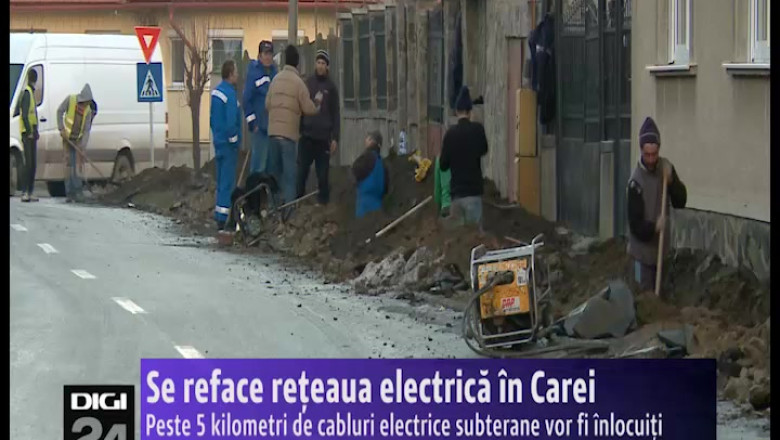 Se reface reteaua electrica in Carei. 5 kilometri de cabluri electrice subterane vor fi inlocuite Imagine