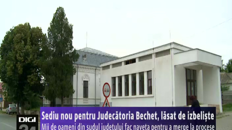Sediul nou pentru Judecatoria Bechet a fost lasat de izbeliste in timp ce mii de oameni din sudul judetului fac naveta pentru a merge la procese Imagine