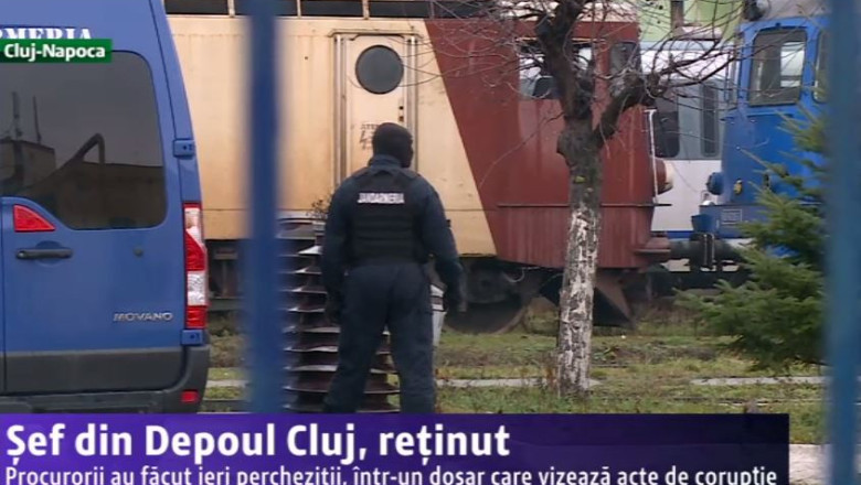 Sef din Depoul Cluj, retinut. Procurorii au facut ieri perchezitii intr-un dosar care vizeaza acte de coruptie Imagine