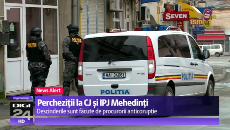 Sefii Politiei si ai Consiliului Judetean Mehedinti, suspectati de coruptie. Procurorii DNA fac perchezitii Imagine