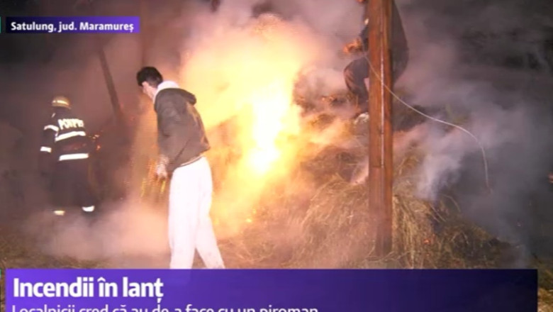 Serie de incendii suspecte intr-un sat din Maramures Imagine