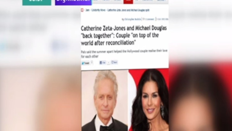 ShowNews. Mirror speculeaza ca Michael Douglas si Catherine Zeta-Jones s-au impacat Imagine