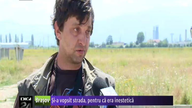 Si-a vopsit strada, pentru ca era inestetica Imagine