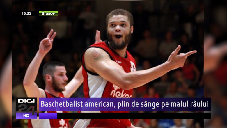 SIBIU. Baschetbalist american, plin de sange pe malul raului  Imagine