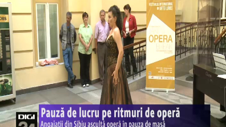 SIBIU. Pauza de lucru pe ritmuri de opera Imagine