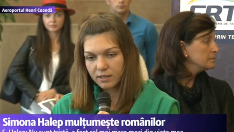 Simona Halep a ajuns la Bucuresti. „Sunt mult mai emotionata acum decat inaintea finalei” Imagine