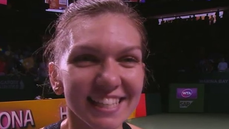 SIMONA HALEP IN FINALA LA SINGAPORE: "Sunt foarte fericita. Vreau doar sa ma bucur de aceasta zi" Imagine