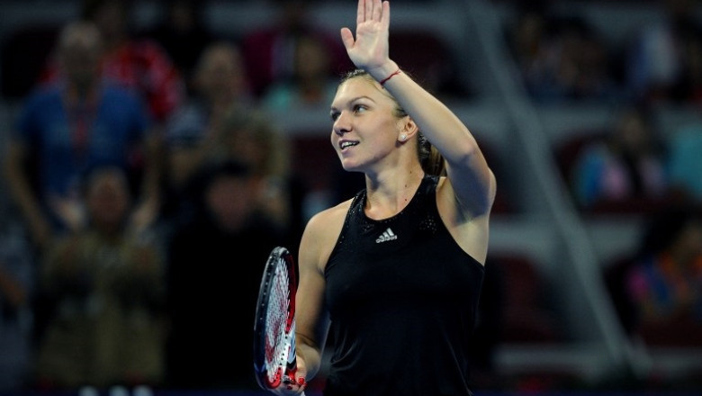Simona Halep s-a calificat in optimi la Beijing, dupa 7-5, 6-4 cu Lin Zhu, locul 167 in lume Imagine