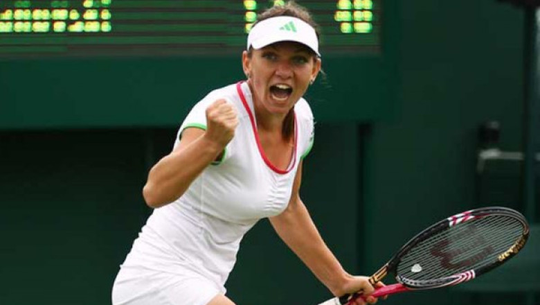 Simona Halep s-a calificat, in premiera, in optimi la Wimbledon Imagine