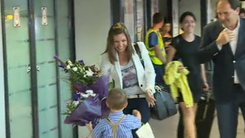 Simona Halep s-a intors in tara: „Voi munci ca sa ajung numarul 1!” Imagine