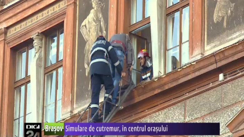 Simulare de cutremur in centrul orasului Imagine