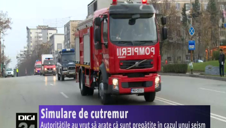 Simulare de cutremur la Slatina. Autoritatile au vrut sa arate ca sunt pregatite in cazul unui seism Imagine