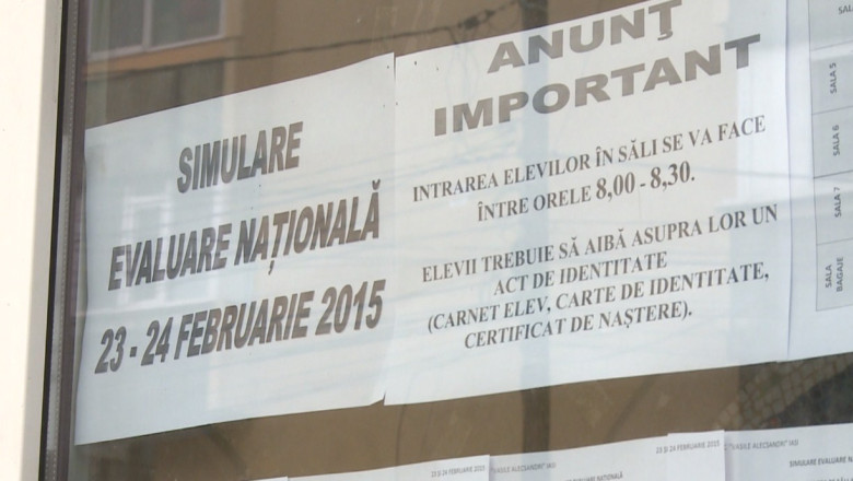 Simulare de examen. Elevii de clasa a opta isi testeaza cunostintele pentru evaluarea nationala Imagine