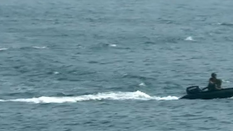 Simulare de razboi la Marea Neagra. Fortele Navale au facut repetitii pentru Ziua Marinei Imagine