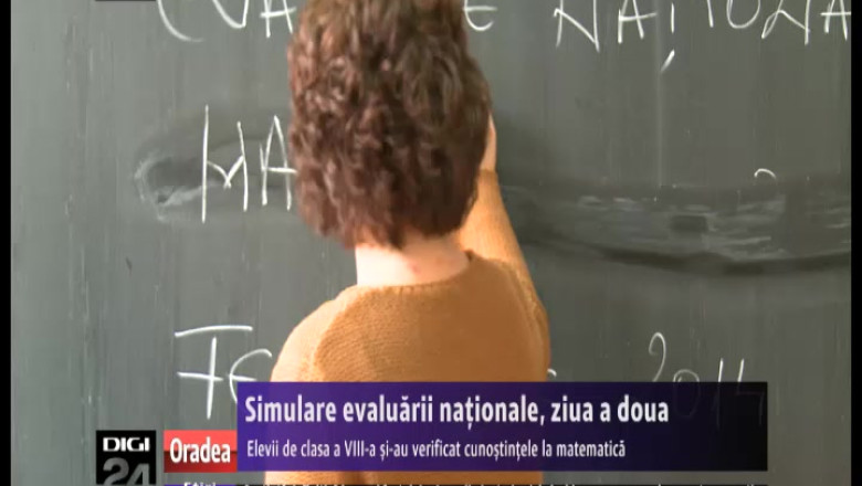 Simularea evaluarii nationale, ziua a doua. Elevii de clasa a VIII-a si-au verificat cunostintele la matematica Imagine