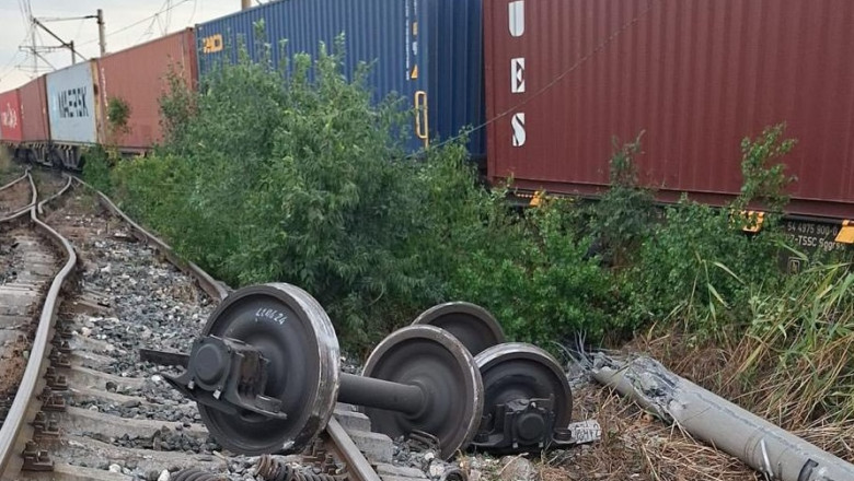 Sindicalistii CFR critica guvernantii, in urma deraierii de azi de la Agigea: Viata bate intotdeauna filmul Imagine