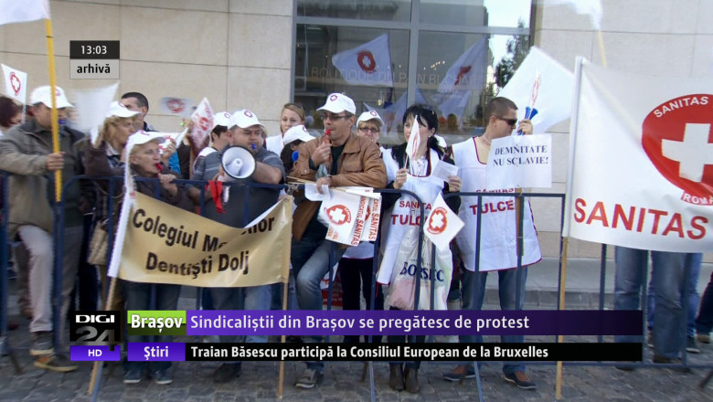 Sindicalistii din Brasov se pregatesc de protest Imagine