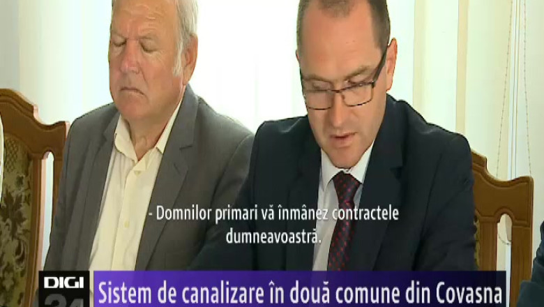  Sistem de canalizare in doua comune din Covasna   Imagine