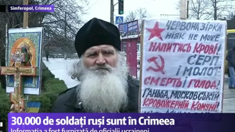 Situatie tot mai tensionata in Crimeea. Baza aeriana ucraineana, invadata de prorusi Imagine