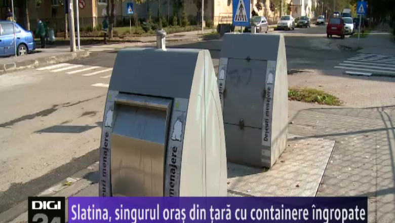 Slatina, singurul oras din tara cu containere ingropate Imagine